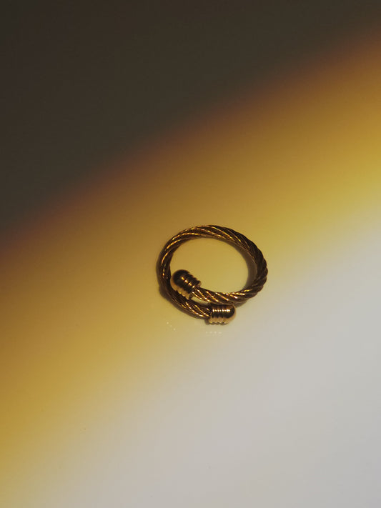 Gold Rope Ring