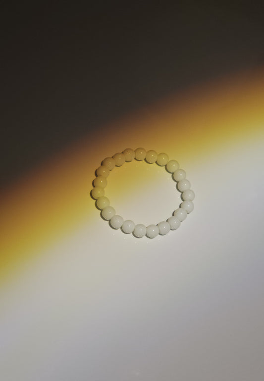 White Bead Bracelet